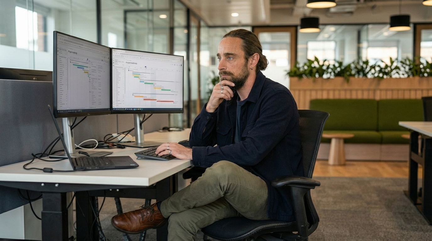 Tristan Fowler at work